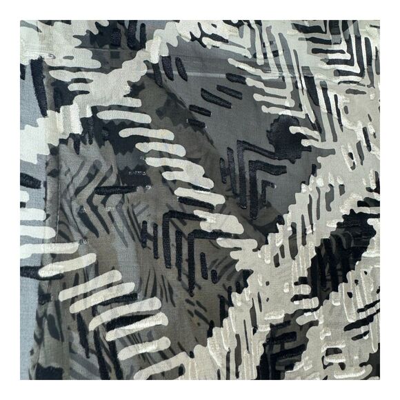 St John Sleeveless Blouse Womens Large Silk Cowl Neck Neutral Sheer Champagne - Picture 7 of 12